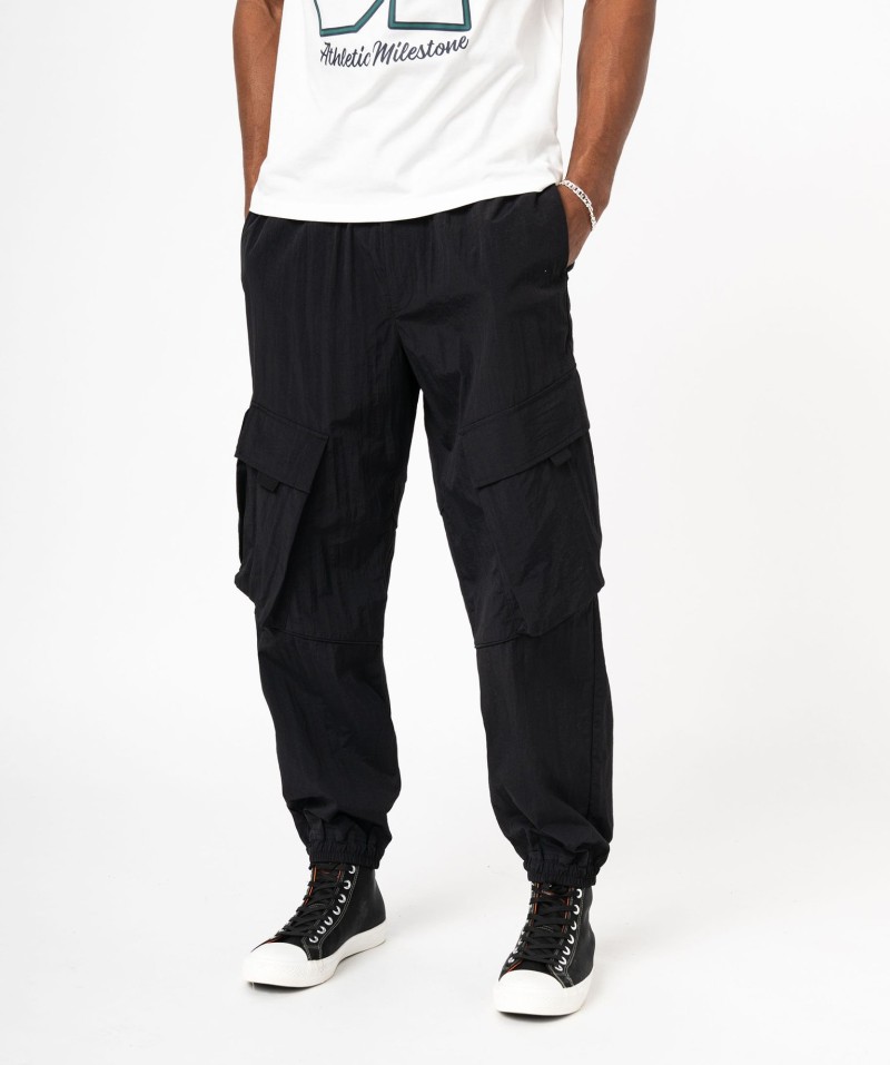Pantalon large en toile de parachute homme